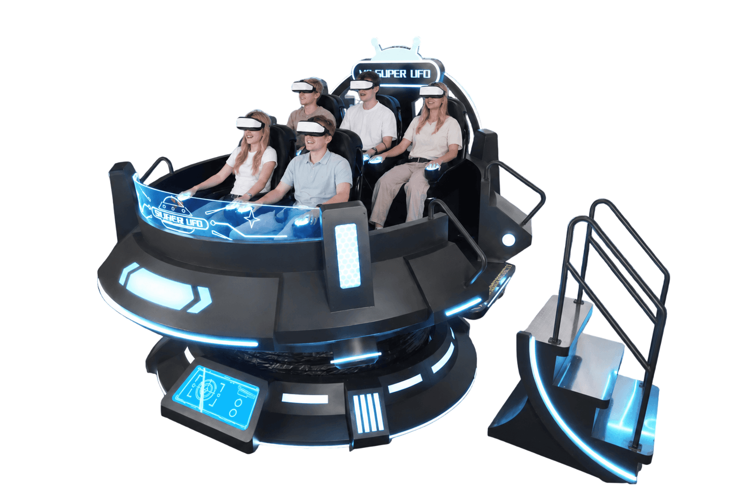 VR Super UFO — Plateforme Rotative 5 Joueurs