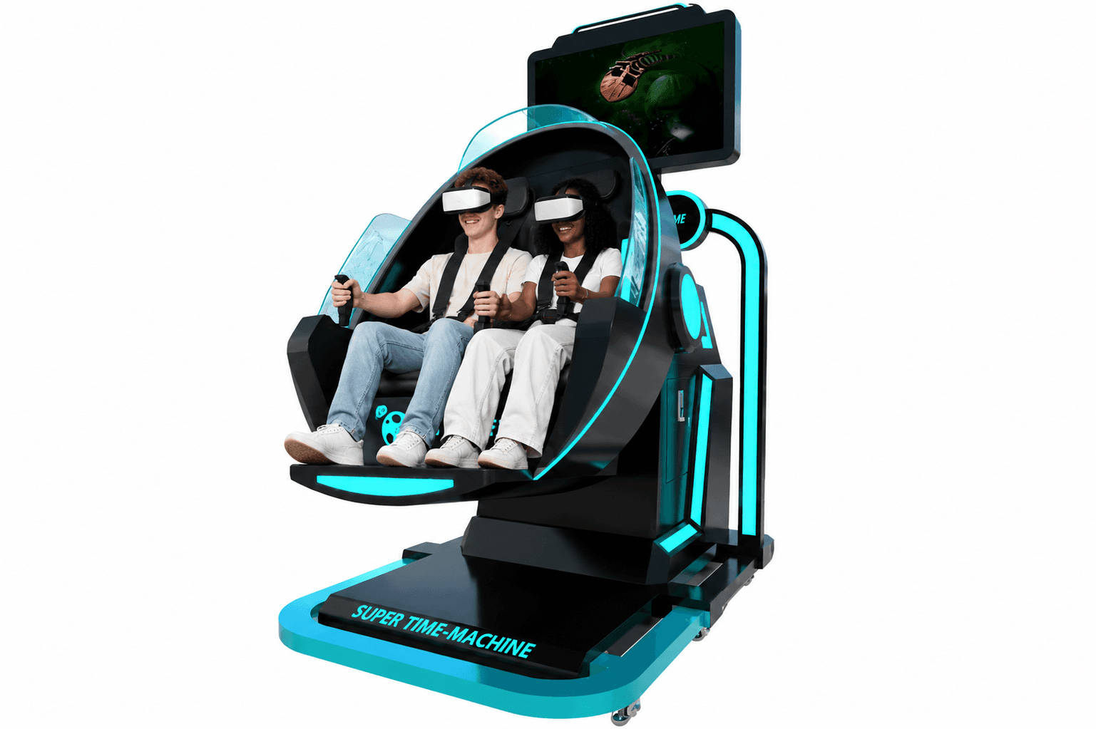 VR Time Machine — Siège Rotatif 360° Mono Joueur
