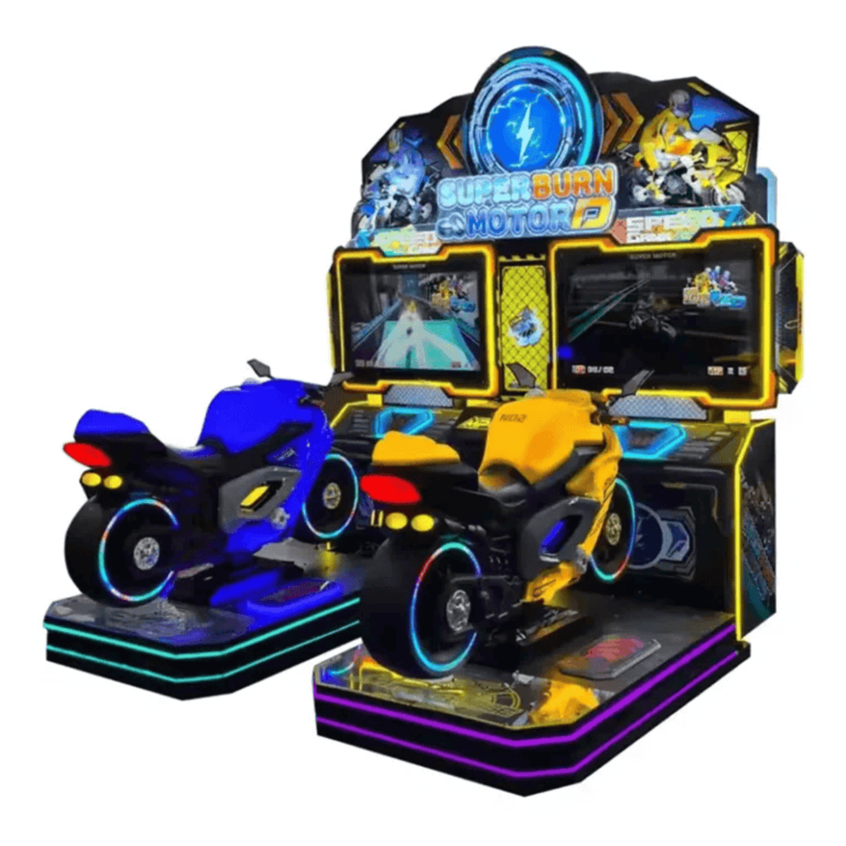 Superburn Motor D — Borne Moto Racing Arcade